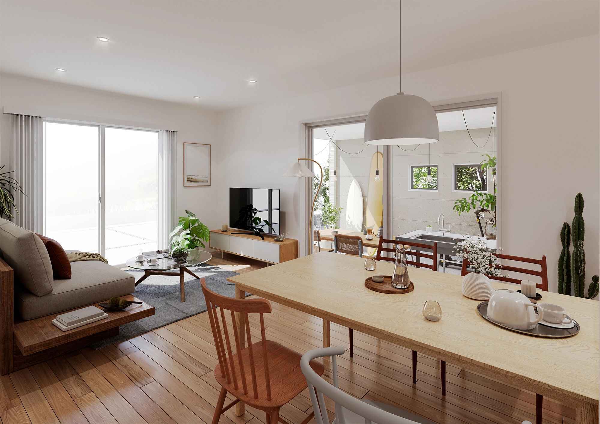 LIVING / DINING / KITCHEN LIVING / DINING / KITCHEN